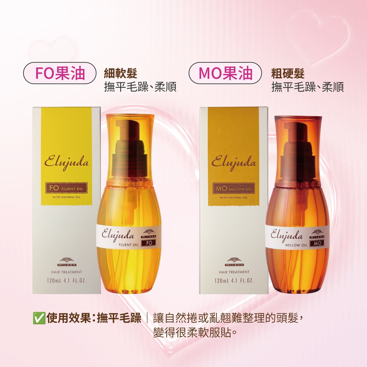 MILBON｜生命果油 - 果乳 | 輕果油 | 精華乳 | 修護果乳 | 抗曬修護乳