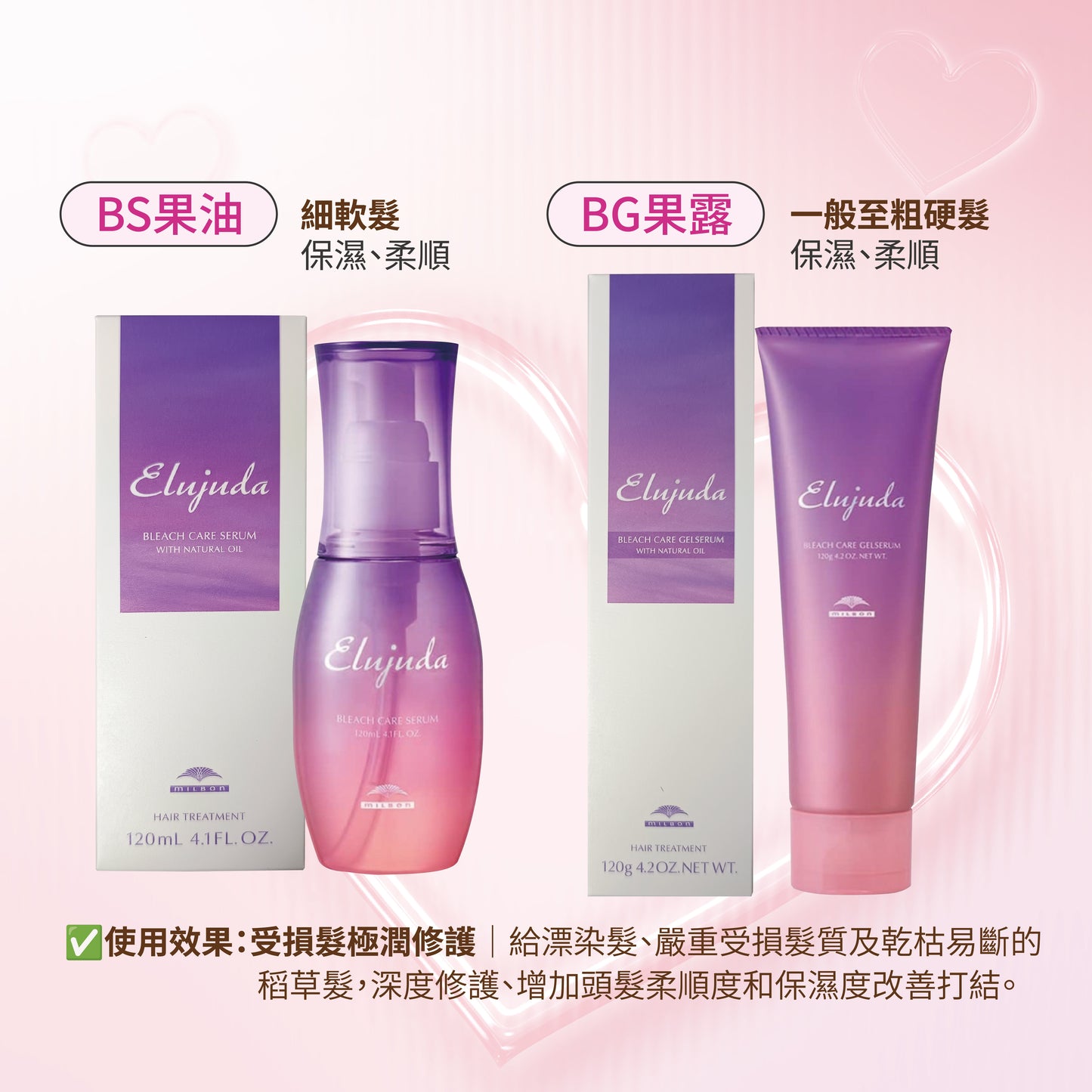 MILBON｜生命果油 - 果乳 | 輕果油 | 精華乳 | 修護果乳 | 抗曬修護乳